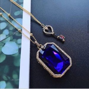 NIB Tarot Blue Pendant Necklace